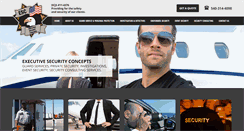 Desktop Screenshot of executivesecurityconcepts.com